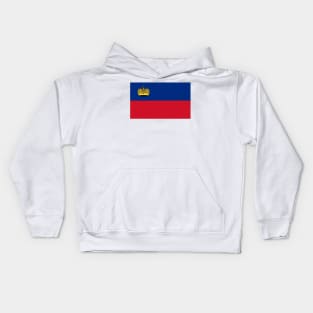 Flag of Liechtenstein Kids Hoodie